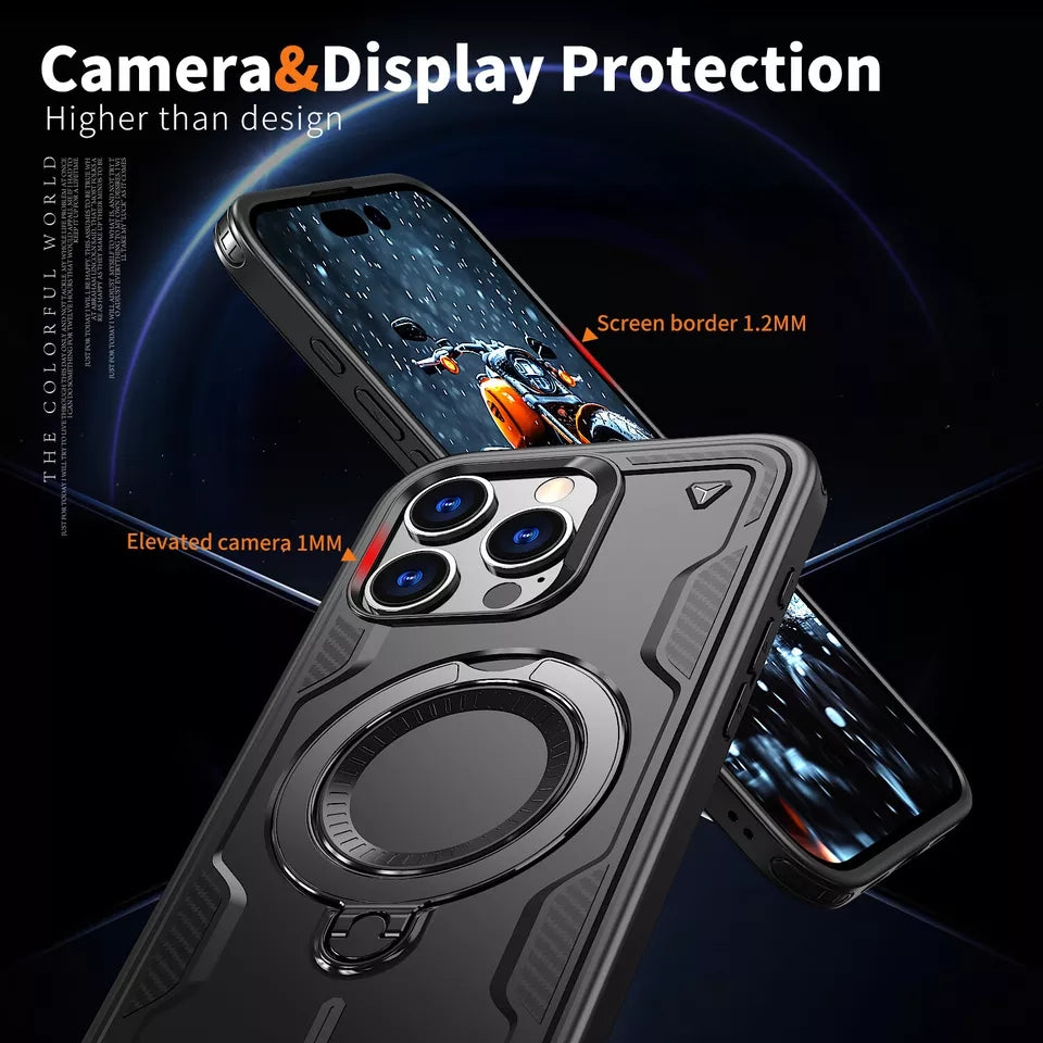 Shockproof Magsafe Kickstand Ring Case for iPhone 16e Shockproof Magsafe Kickstand Ring Case for iPhone 16e
